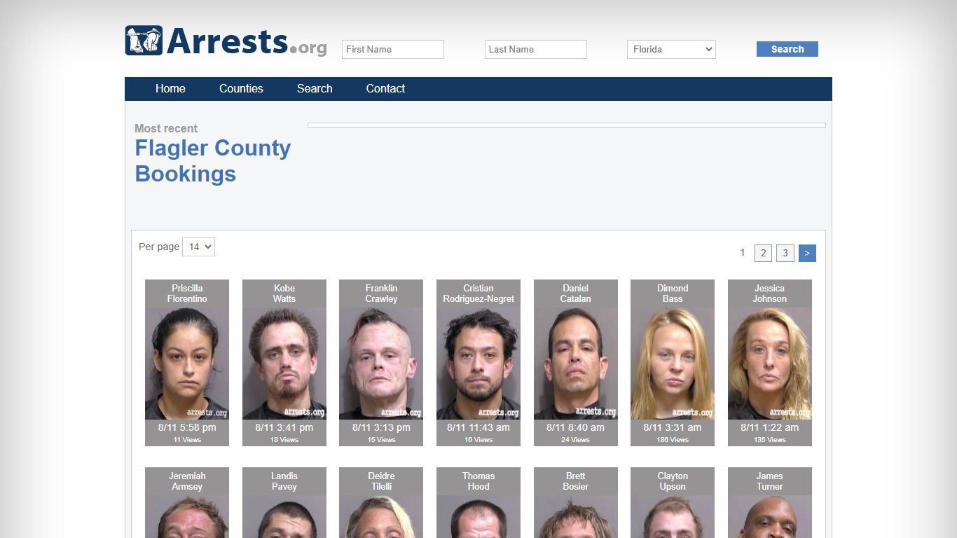 Flagler County Arrests and Inmate Search